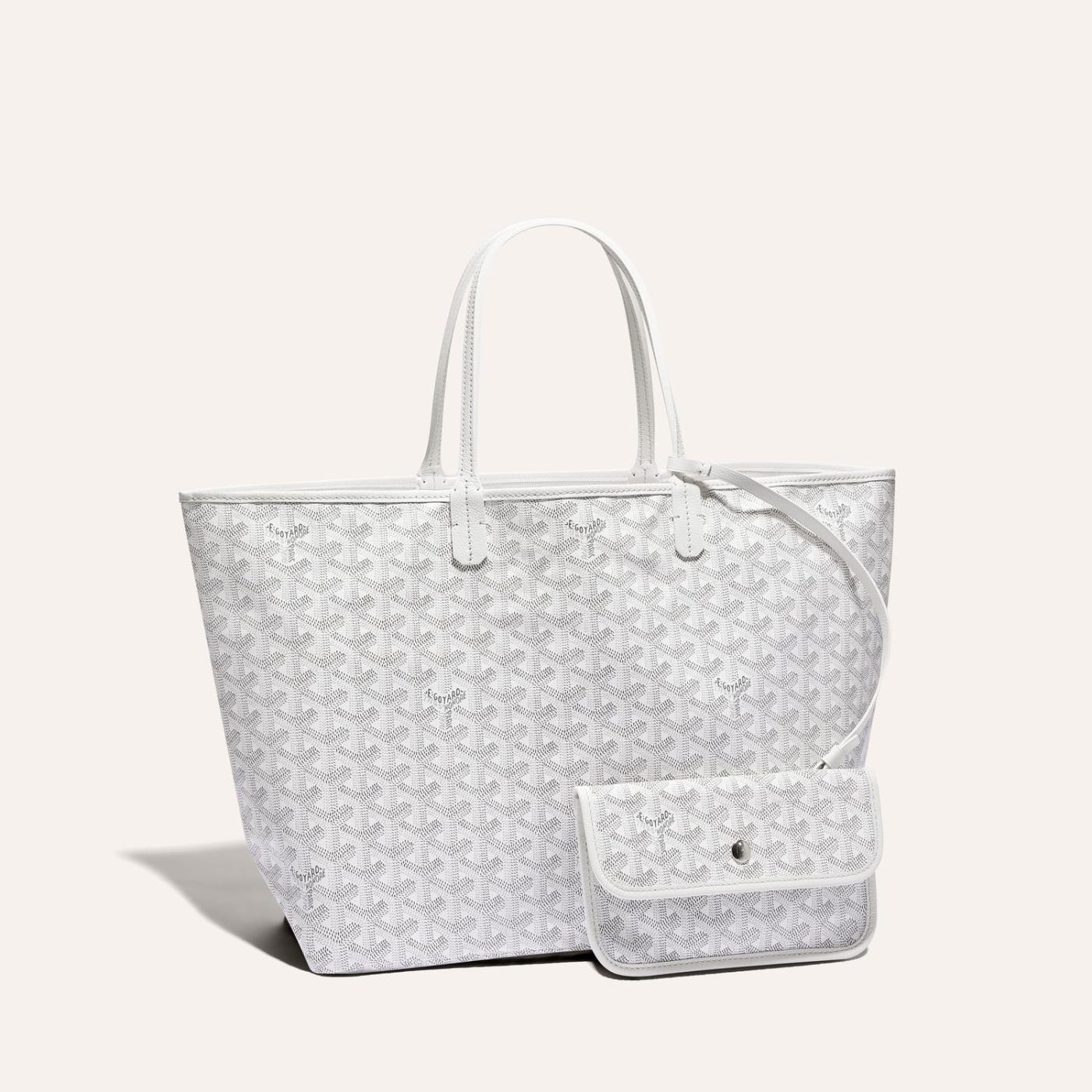 Goyard Saint Louis PM Tote Bag White - Image 1